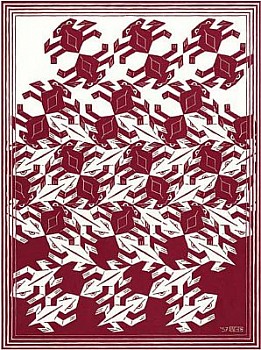 Work:&nbsp;Regular Division of the Plane V: Red (B. 420)