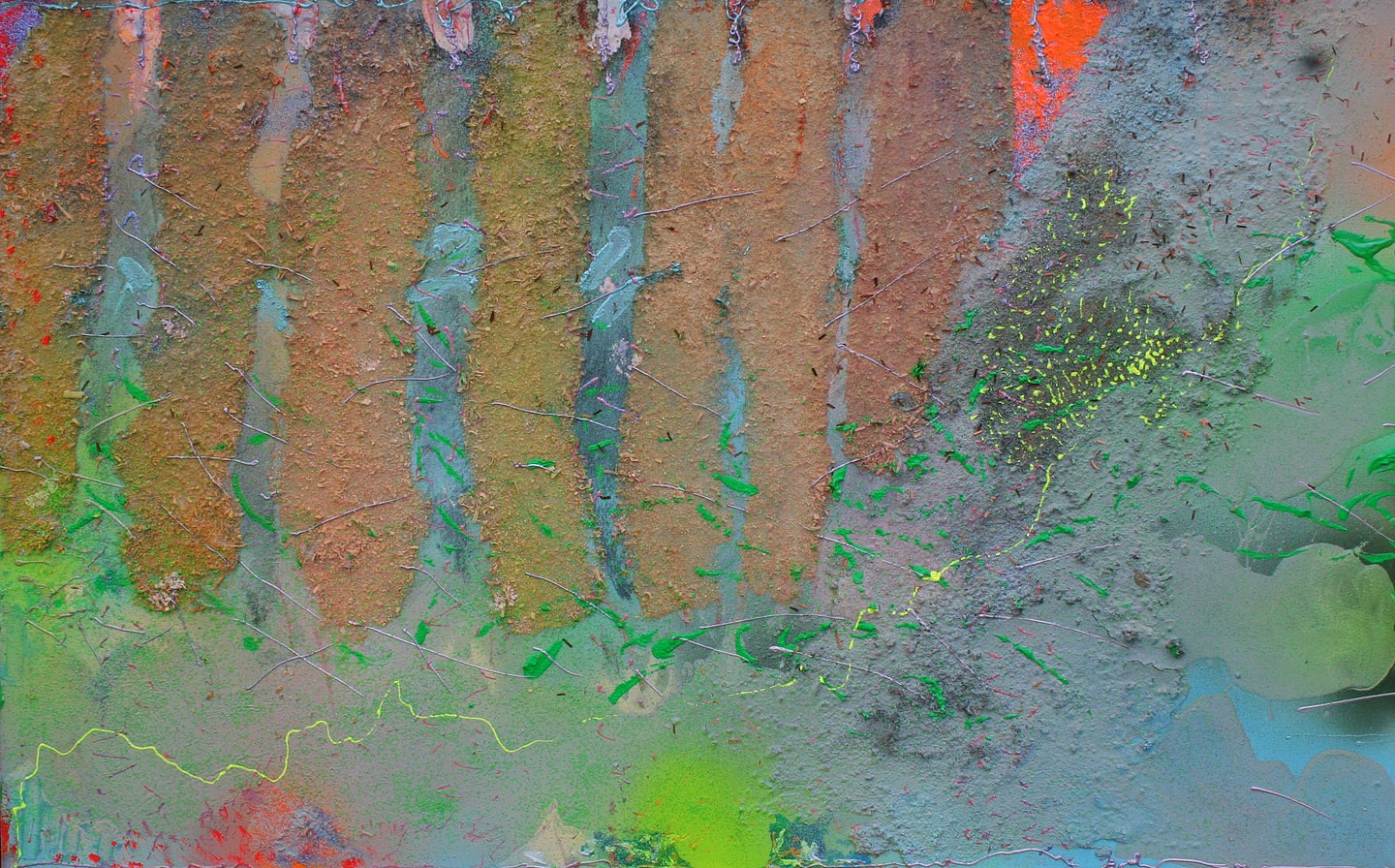 Stanley  Boxer (Estate), Florastaunt, 1993
Oil & mixed media on canvas, 25 x 40 inches
BOXE0096