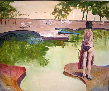 Work:&nbsp;John Hardy Africa Pool with Blue Diving Board