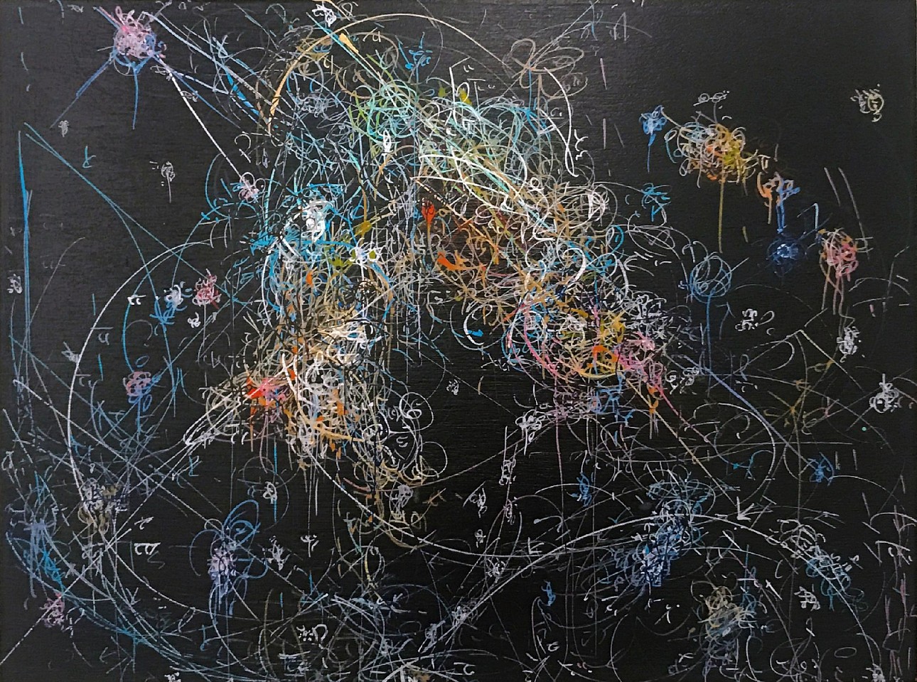 Kysa Johnson, Blow Up 307 - subatomic decay patterns and Type II Supernova Remnant of a Red Dwarf Star, 2017
ink and high gloss on board, 12 x 16 in.
JOHK00003
$3,500