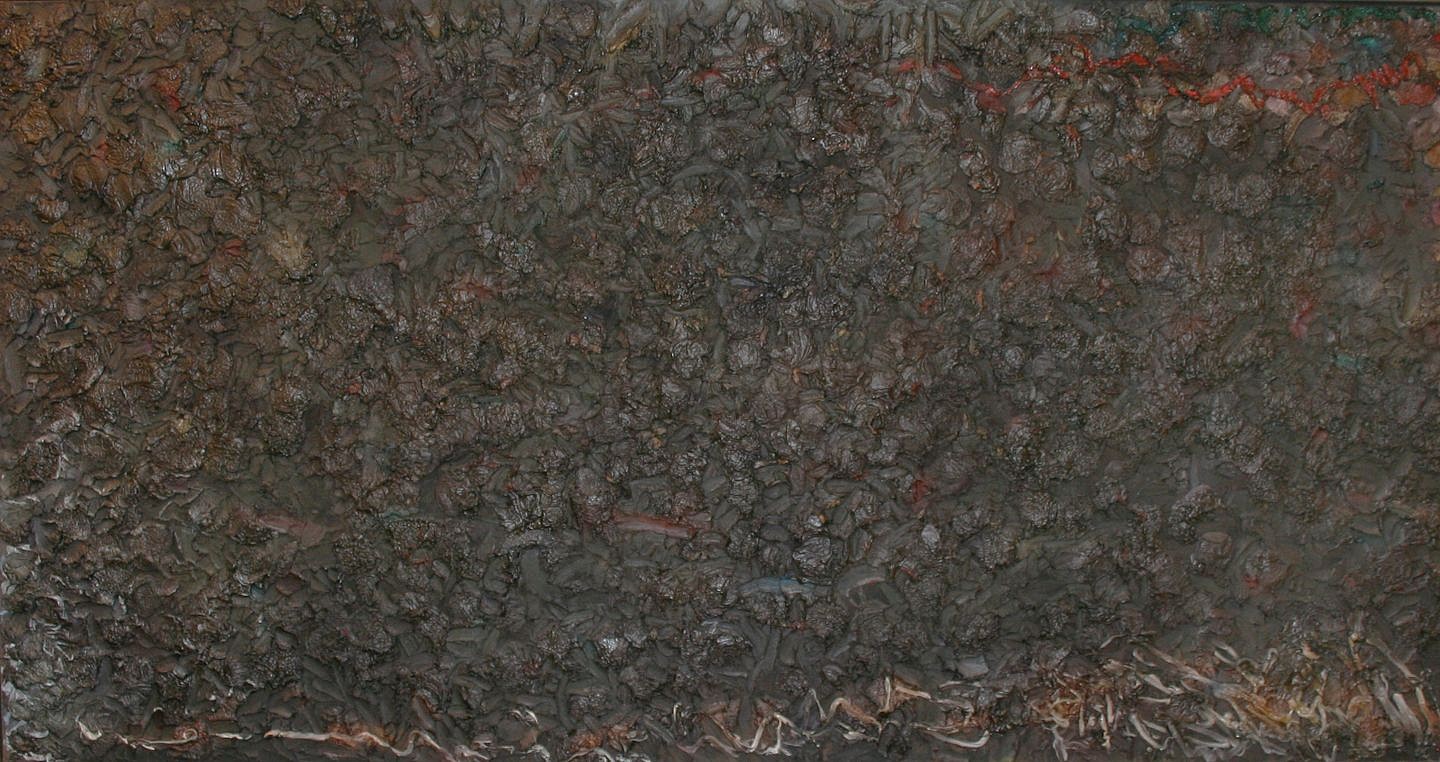 Stanley  Boxer (Estate), Gossamarsplinteredstygian, 1983
Mixed media on canvas, 52 x 100 in.
BOXE0155