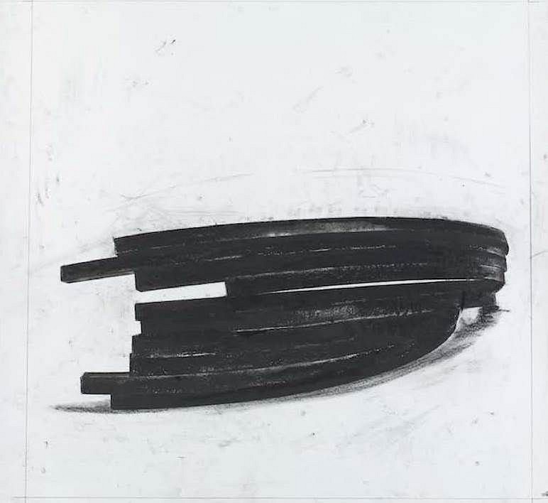 Bernar Venet, Effondrement: Arcs II, 2013
polymer gravure, photo etching with wiping, 38 5/8 x 40 1/8 in paper, 43 x 42 in. frame,  Ed. 30/50
Published by Thumbprint Editions, London
VENE0009
$7,500