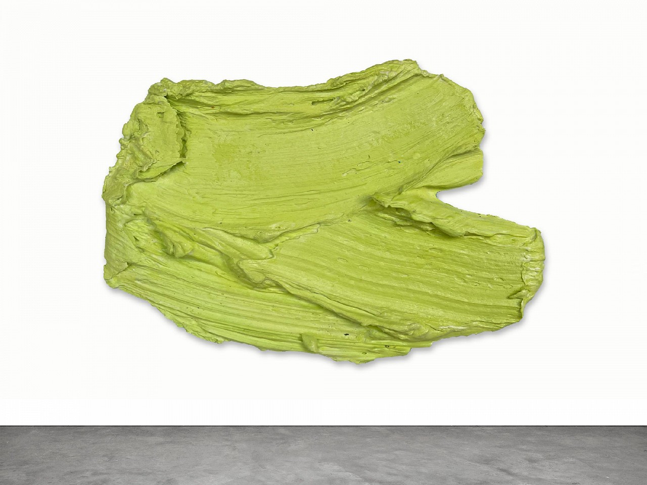 Donald Martiny, Pashley, 2011
polymer and pigment on aluminum, 11 x 16 in.
Donald Martiny’s Pashley (2011) is a bold, sculptural painting that exemplifies the artist’s signature approach to gestural abstraction. Measuring 11 x 16 inches and created with polymer and pigment on aluminum, this compact yet powerful artwork captures the dynamic energy of a sweeping brushstroke, frozen in time. The vibrant chartreuse green hue enhances the sculptural depth and movement, making Pashley a striking statement piece despite its smaller scale.

Sponder Gallery is proud to present Pashley, a testament to Martiny’s commitment to expanding the boundaries of painting by removing the traditional canvas. His works are widely collected and exhibited, including major installations at One World Trade Center in New York.

Collectors and contemporary art enthusiasts searching for Donald Martiny artwork for sale, gestural abstraction art, sculptural paintings, and small-scale contemporary paintings will find Pashley a unique and dynamic addition to their collection.

Donald Martiny, Donald Martiny art for sale, Donald Martiny paintings, contemporary abstract art, gestural abstraction, sculptural paintings, polymer and pigment paintings, aluminum paintings, Sponder Gallery, modern art gallery, small-scale abstract art, fine art collection, investment art, high-end contemporary art, textured abstract painting, avant-garde abstract painting, fluid brushstroke painting, chartreuse contemporary art.
MART00147
$8,100