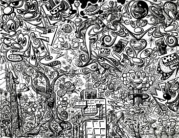 Kenny Scharf -&nbsp;Worldz End (Day); edition of 33 + 11 AP