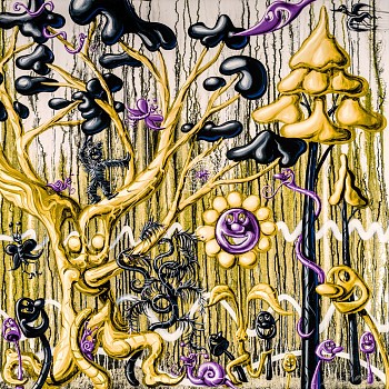 Kenny Scharf -&nbsp;Z Furungle - Yellow; edition of 25