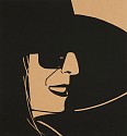 Alex Katz, Large Black Hat (Ada) Kraft; edition HC 1/5
2012, Silkscreen on Brown Kraft 70 lb paper