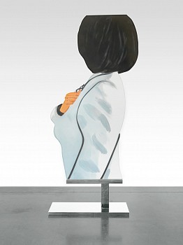 Alex Katz -&nbsp;Z Vivien in White Coat; edition of 6
