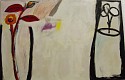 Harold Garde, Z Still Life With Red Leaves
1998, Acrylic on canvas