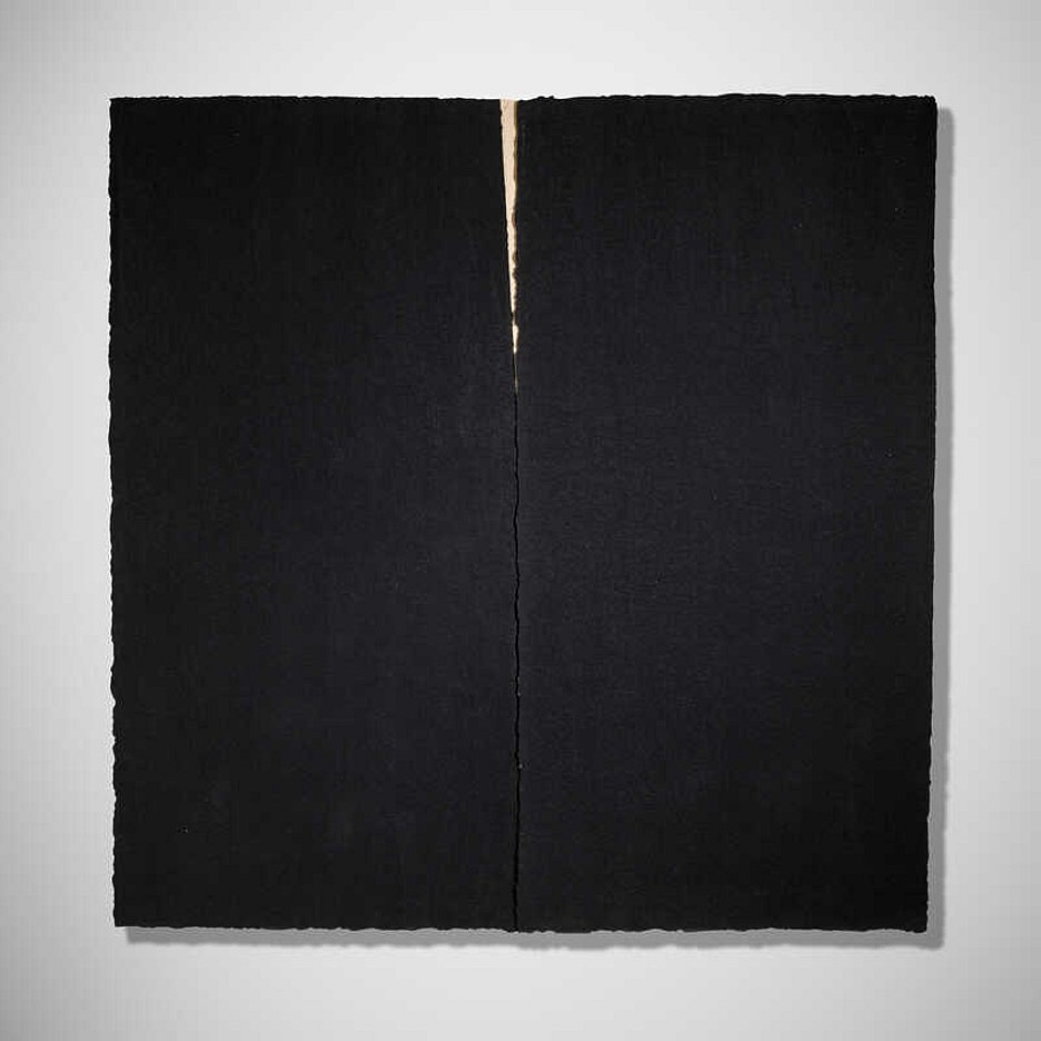 Richard Serra, Esna, edition 5/31, 1991
paintstick and screenprint on 2 sheets of coated paper, 77 x 77 in.
SERR00001
$150,000
