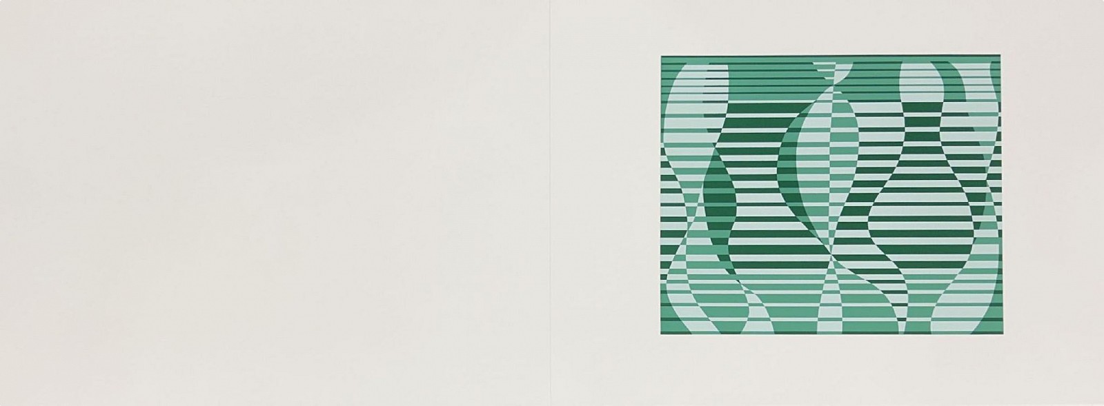 Josef Albers, In the Water: Portfolio 1  Folder 2; from Formulation Articulation; edition 238/1000, 1972
screenprint on Mohawk Superfine Bristol paper, 15 x 40 in.
00003