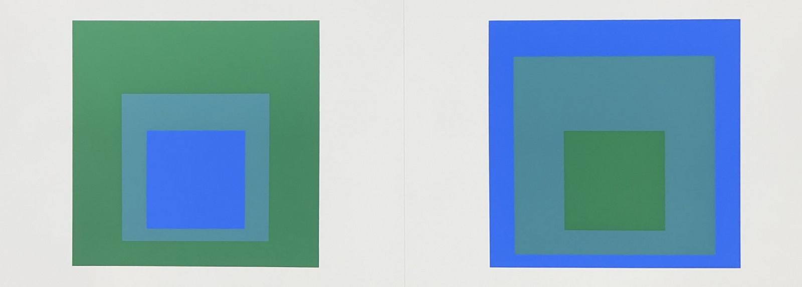 Josef Albers, Homage to the Square: Portfolio 2  Folder 32; from Formulation Articulation; edition 238/1000, 1972
screenprint on Mohawk Superfine Bristol paper, 15 x 40 in.
00066