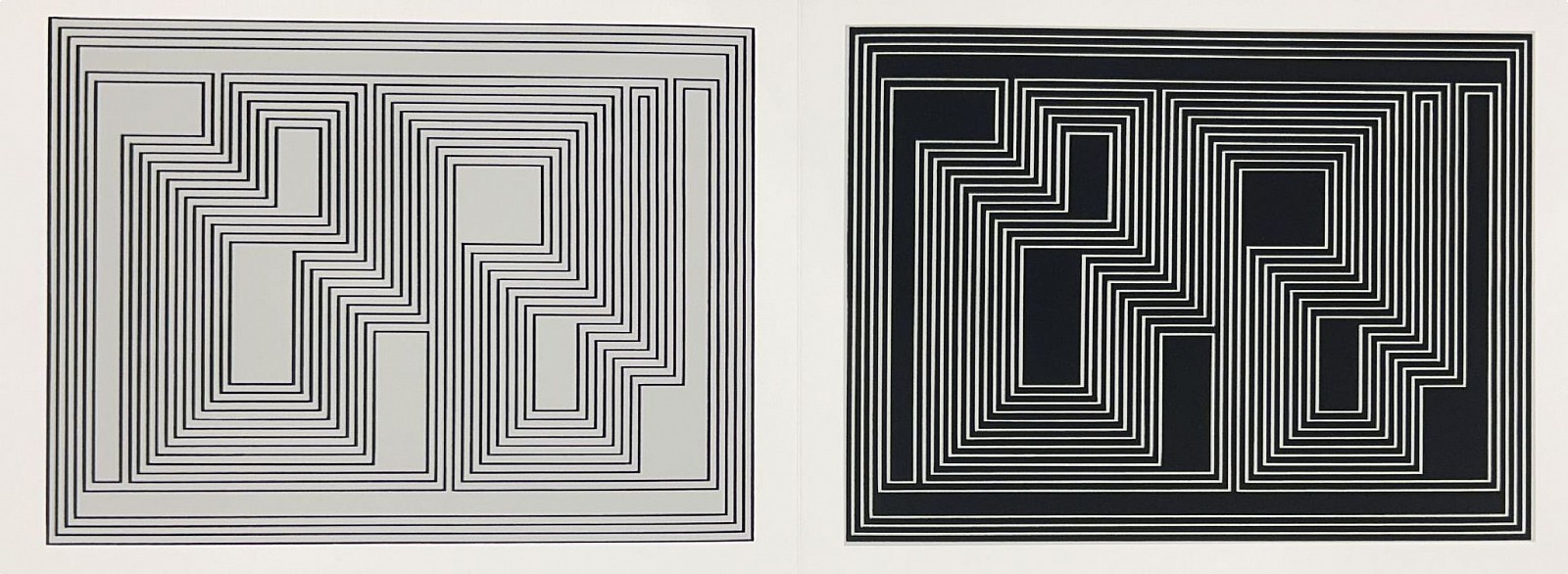 Josef Albers, Graphic Tectonic (Prefacio): Portfolio 1  Folder 32; from Formulation Articulation; edition 238/1000, 1972
screenprint on Mohawk Superfine Bristol paper, 15 x 40 inches (paper) / 17 x 42 inches (framed)
00033
$4,000
